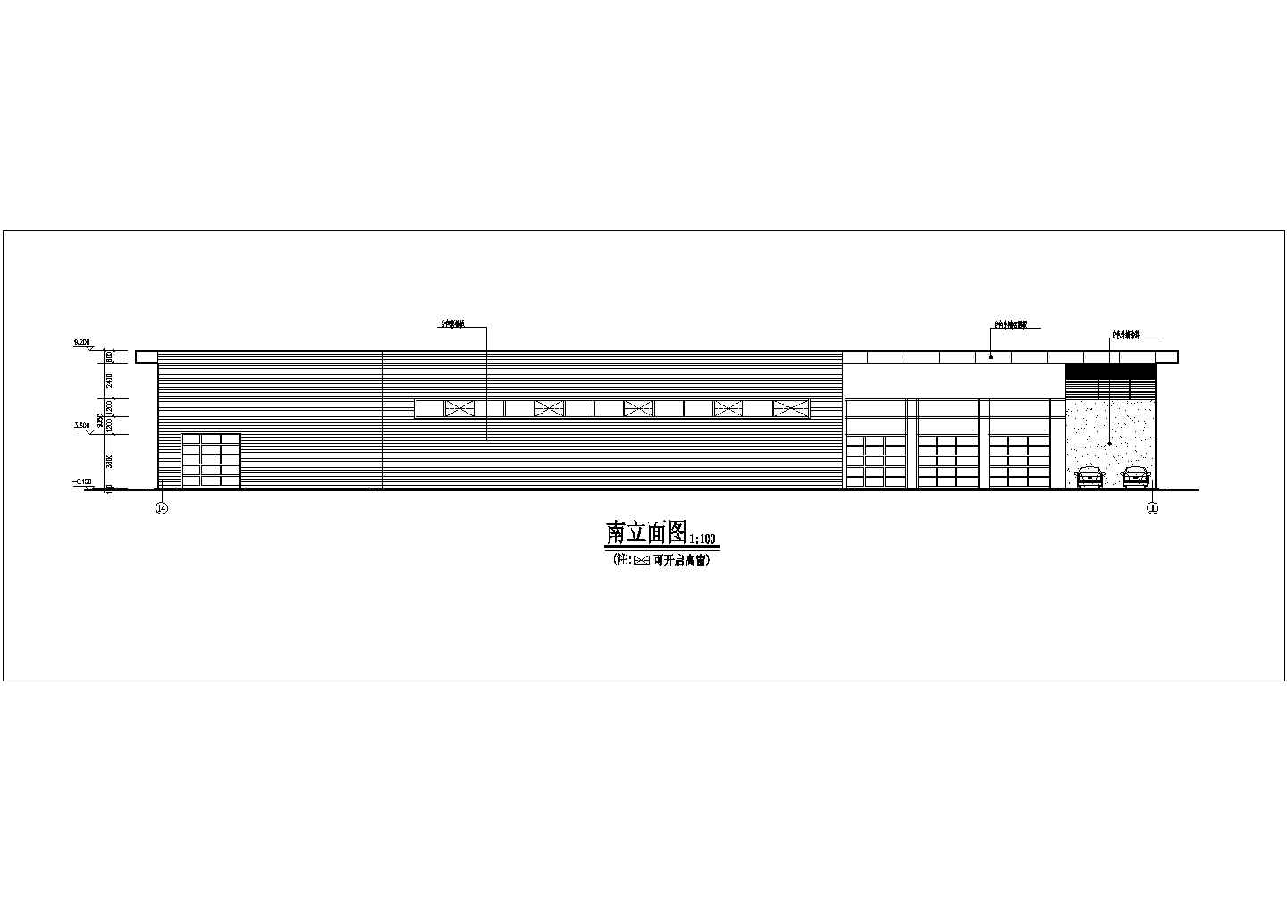 某地区宝马4S店建筑设计cad图