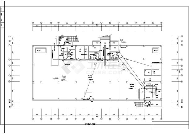 医院综合楼电气设计全套方案CAD图纸-图一