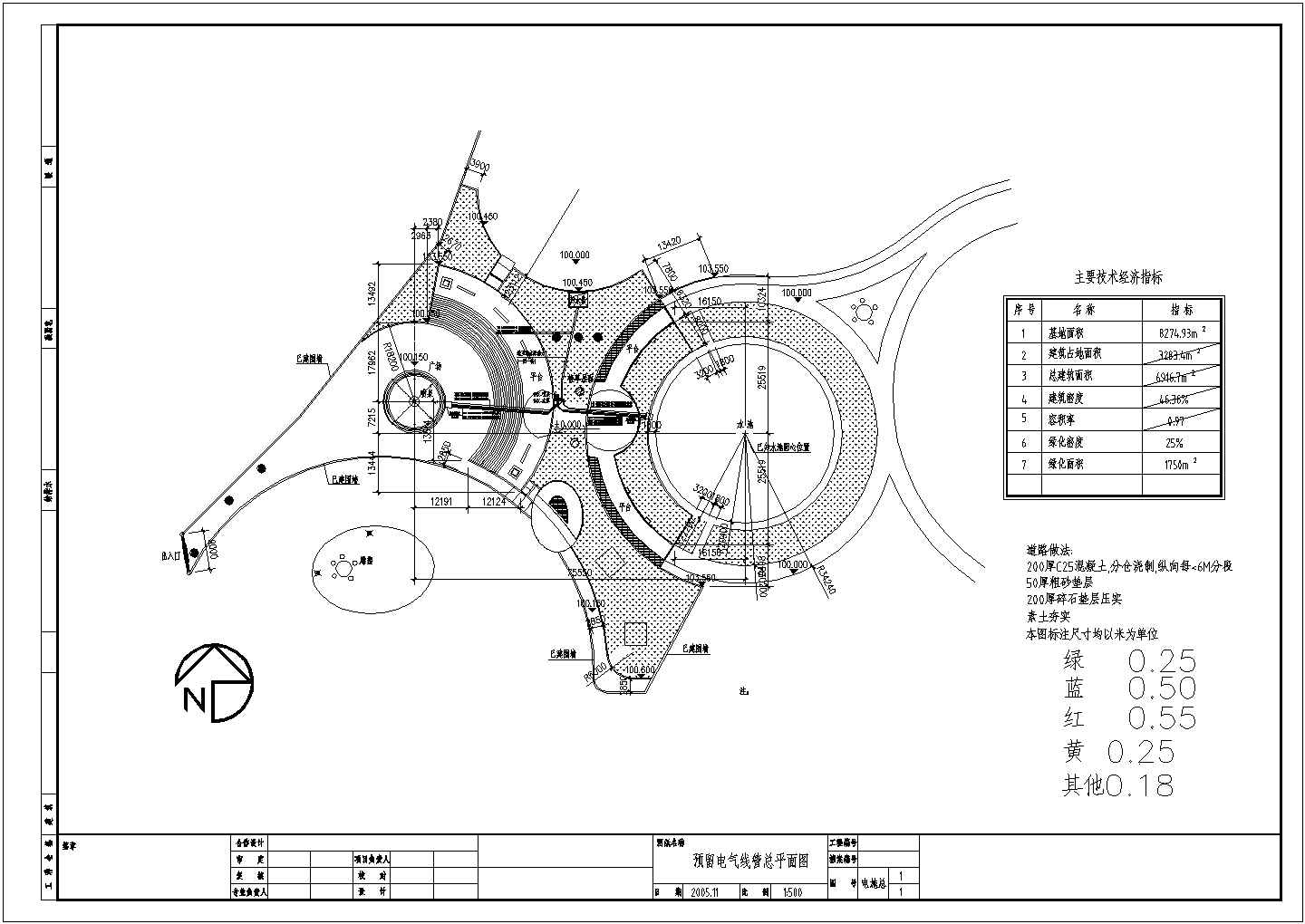 邓丽君纪念馆强电平面设计全套CAD图纸
