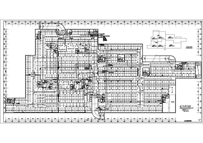 大型地下车库强弱电设计方案全套CAD图纸_图1