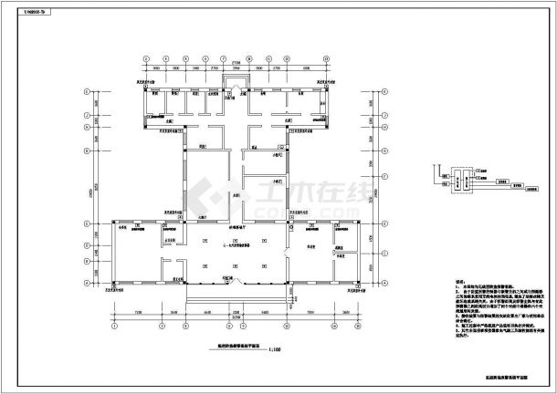 湖心岛建筑物电力系统设计方案全套CAD图纸-图二