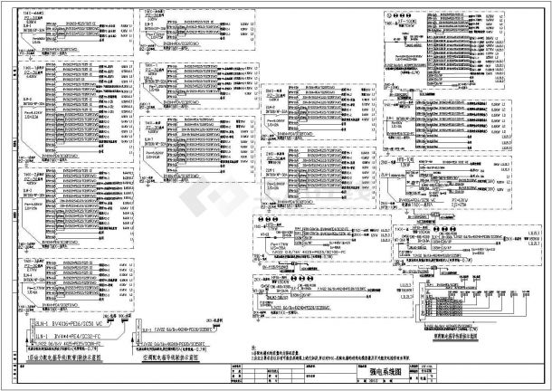 纪念馆二期强电气设计方案全套CAD图纸-图二