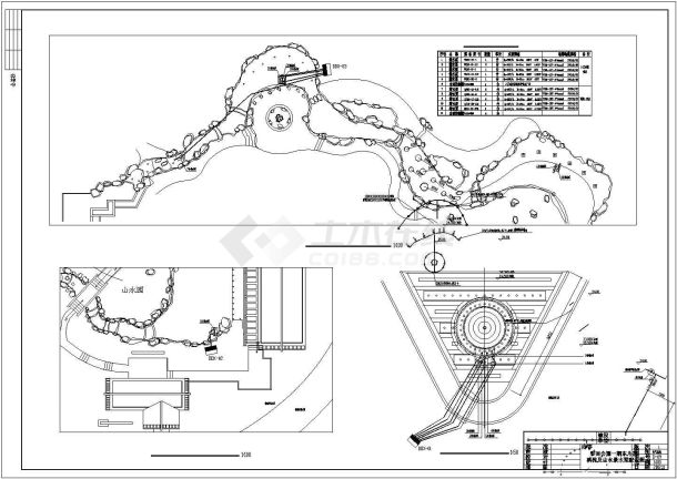 公园景观工程水电cad整套施工设计图纸-图二