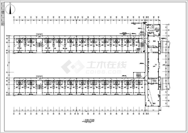 某飞行出勤楼强弱电竣工全套CAD图纸-图二