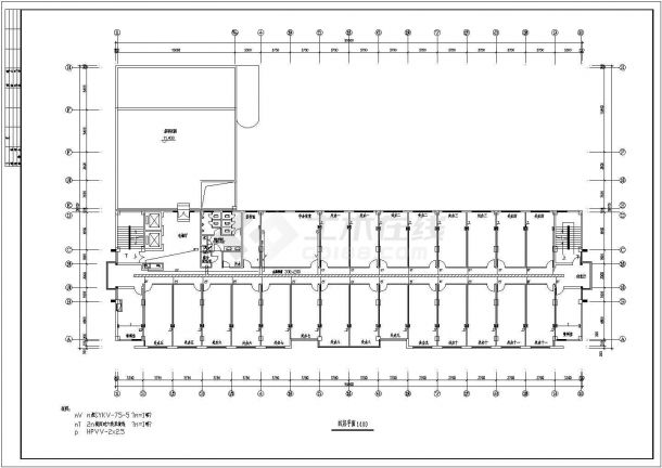 某局办公楼弱电设计方案全套CAD图纸-图二