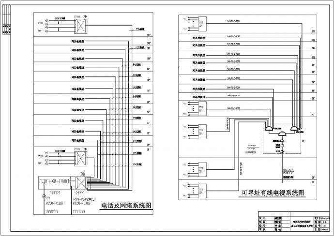 某商务大楼电气平面及系统全套CAD图纸_图1