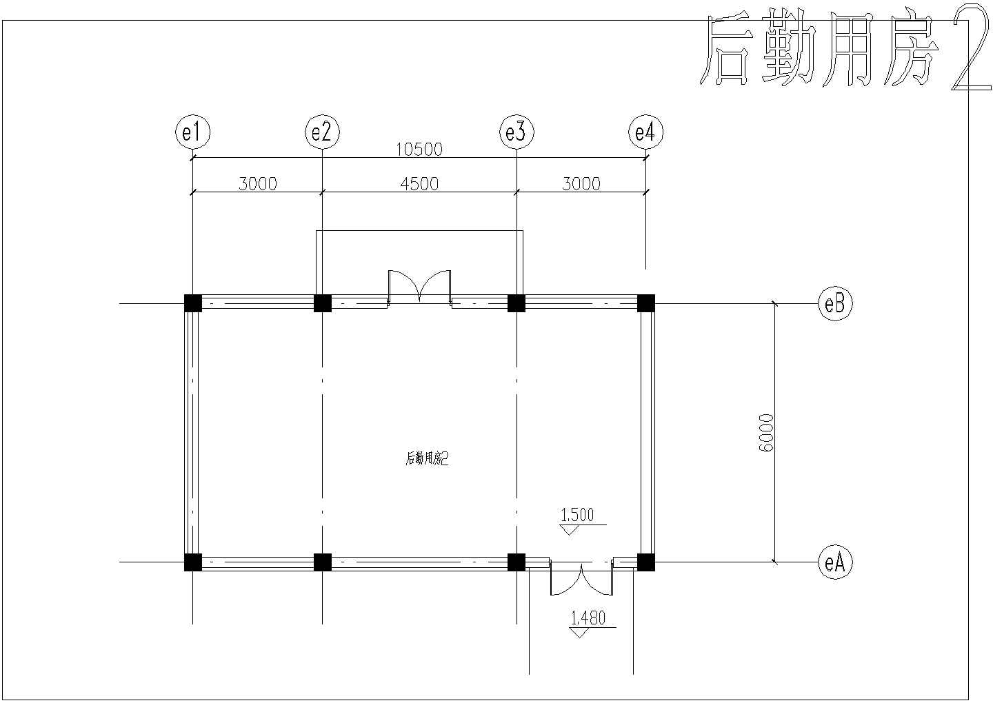 某地温泉浴场平立面建筑设计CAD施工图