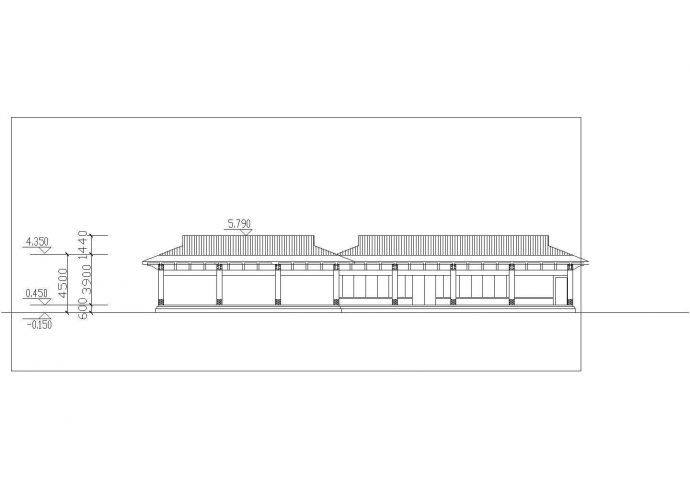 某市温泉浴场平立面建筑设计CAD施工图_图1