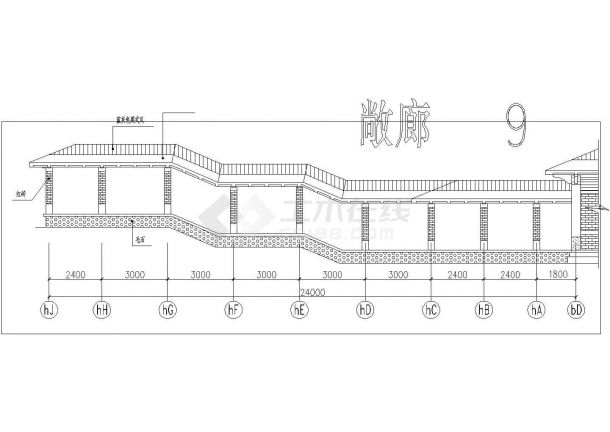 某地一层温泉浴场建筑设计CAD施工图-图二