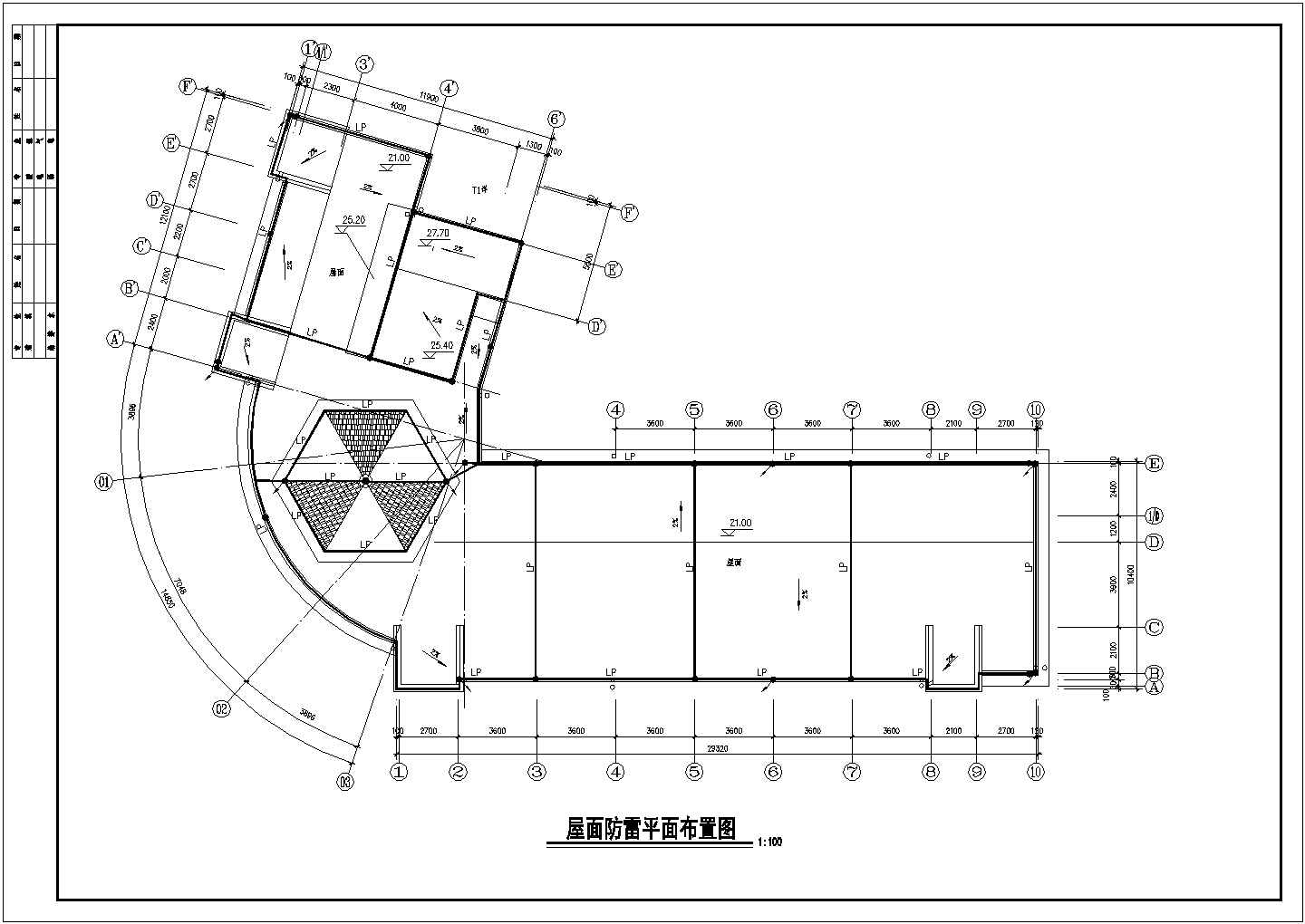 营业办公楼电气施工方案全套CAD图纸