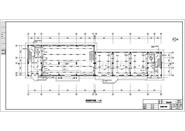 多层办公综合楼电气设计方案全套CAD图纸-图二