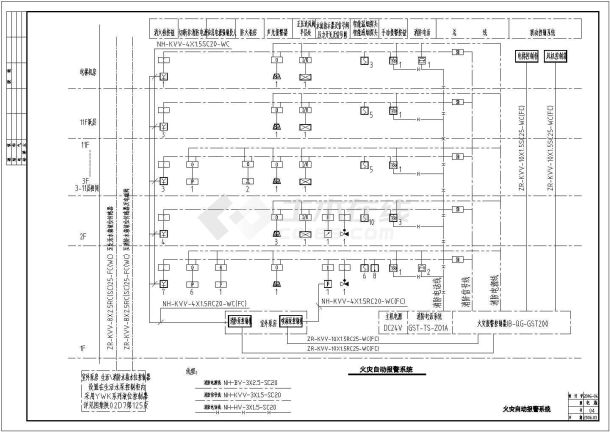 二类高层综合楼电气施工全套CAD图纸-图一