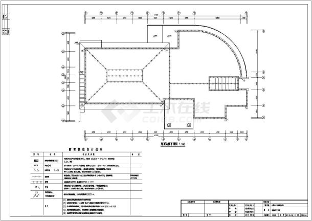 某水库调度中心楼设计方案全套CAD图纸-图一