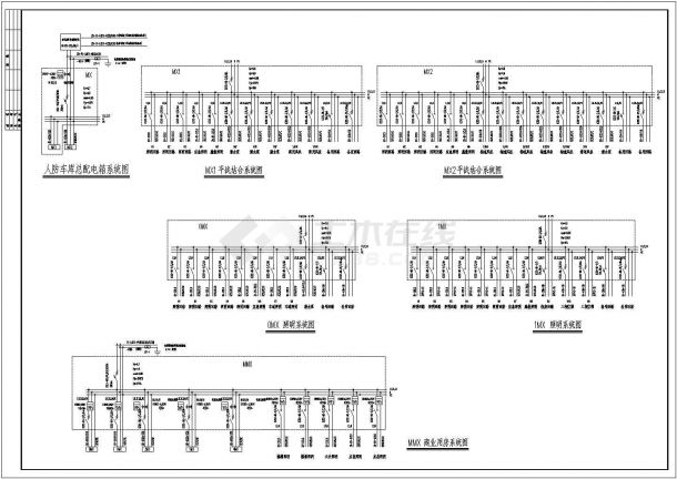 商业用房配电系统设计方案全套CAD图纸-图二