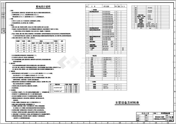 综合楼电气设计方案与施工全套CAD详图-图一