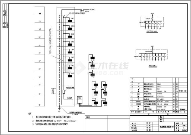 综合楼电气设计方案与施工全套图纸-图一