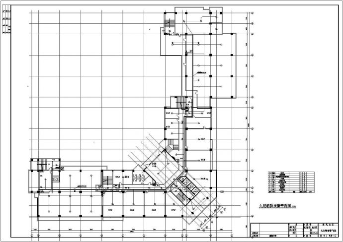 某建筑消防系统电气设计施工CAD图_图1