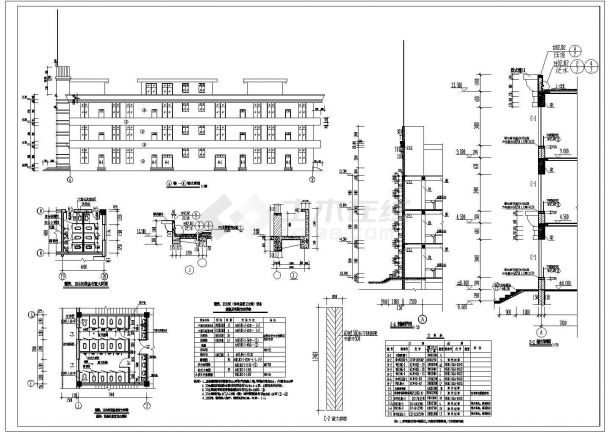 某地大型美食城建筑设计图（全集）-图二