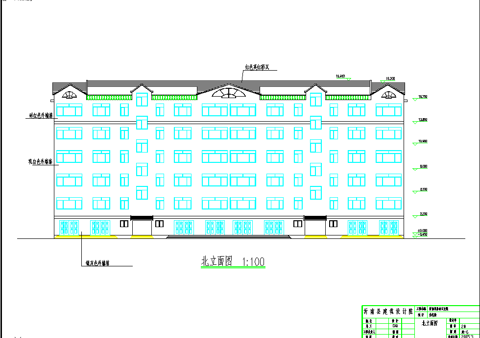 某小区住宅大楼建筑设计施工CAD图纸