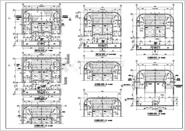 某商住楼卫生间及楼梯建筑设计节点详图-图二