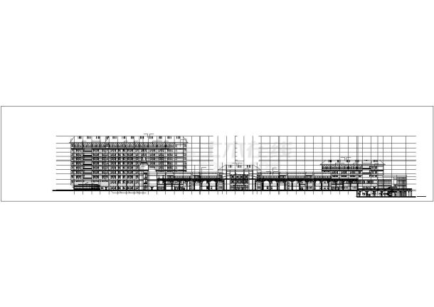 [芜湖]某人民医院医疗综合大楼建筑扩初图（含效果图）-图一