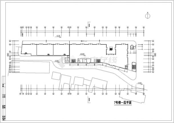 某地区四层商业中心附带cad设计效果图-图一