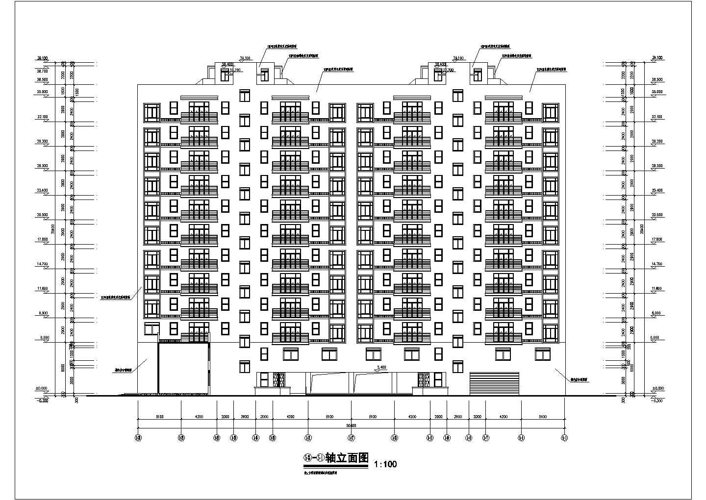 十一层门面房及住宅综合楼建筑施工图