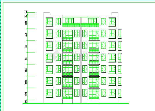 某花园户型建筑施工设计cad方案图-图一