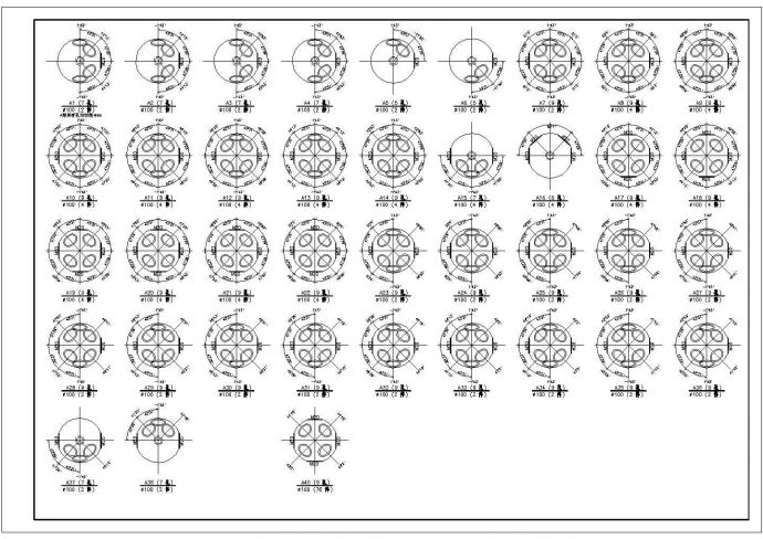 某工厂网架结构施工设计方案CAD图纸_图1