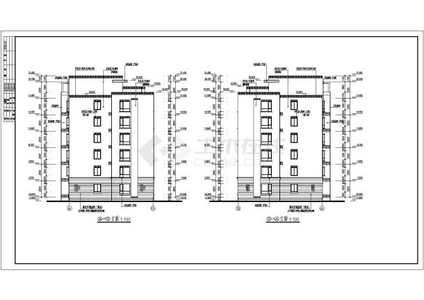 某小区多层住宅楼建筑施工图纸全套-图一