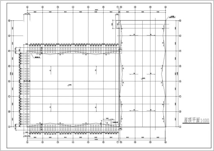 二层车展厅施工图设计（含厨房楼梯、厨房、卫生间大样）_图1