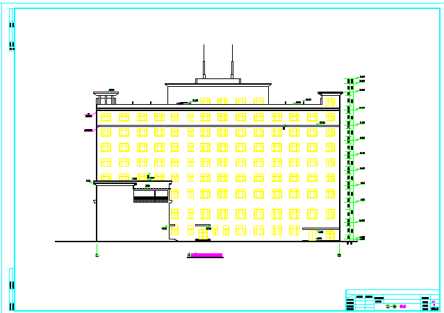 某住宅办公综合楼建筑设计平面图纸全套_图1