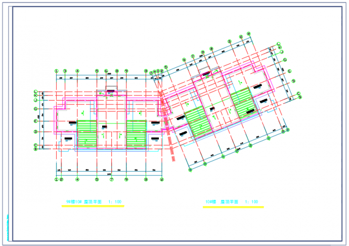 某栋多层住宅楼标准层平面设计CAD图_图1