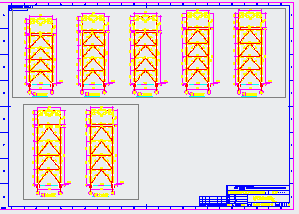 某地区输煤栈桥整套cad设计施工图-图二