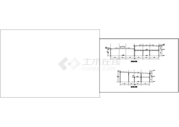 二层钢结构车展及维修中心建筑设计图-图一