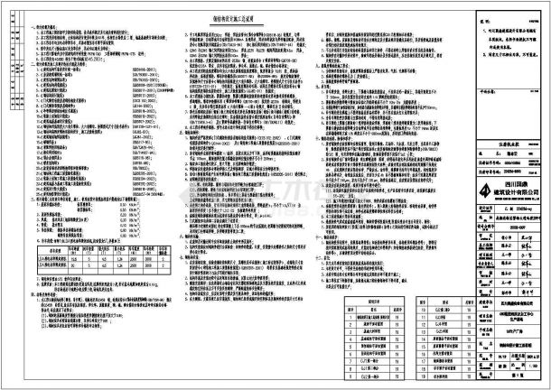 1#厂房结构设计方案与施工全套CAD图纸-图一