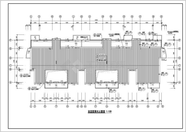 某高档小区六层住宅建筑CAD设计图-图一