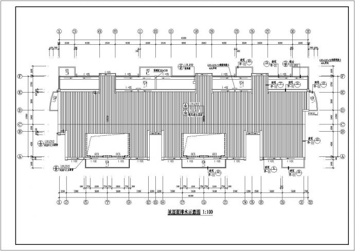 某高档小区六层住宅建筑CAD设计图_图1