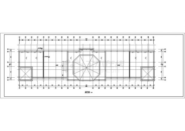 某旧宾馆楼改造欧式宾馆建筑CAD设计施工图-图二