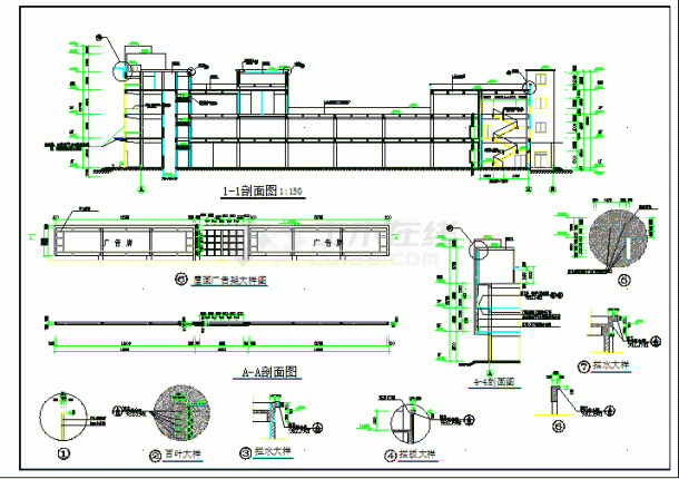 某大型超市全套建筑CAD设计施工图-图一