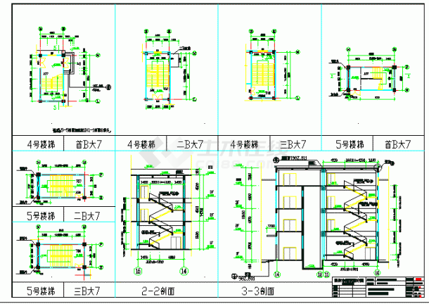 某大型超市全套建筑CAD设计施工图-图二