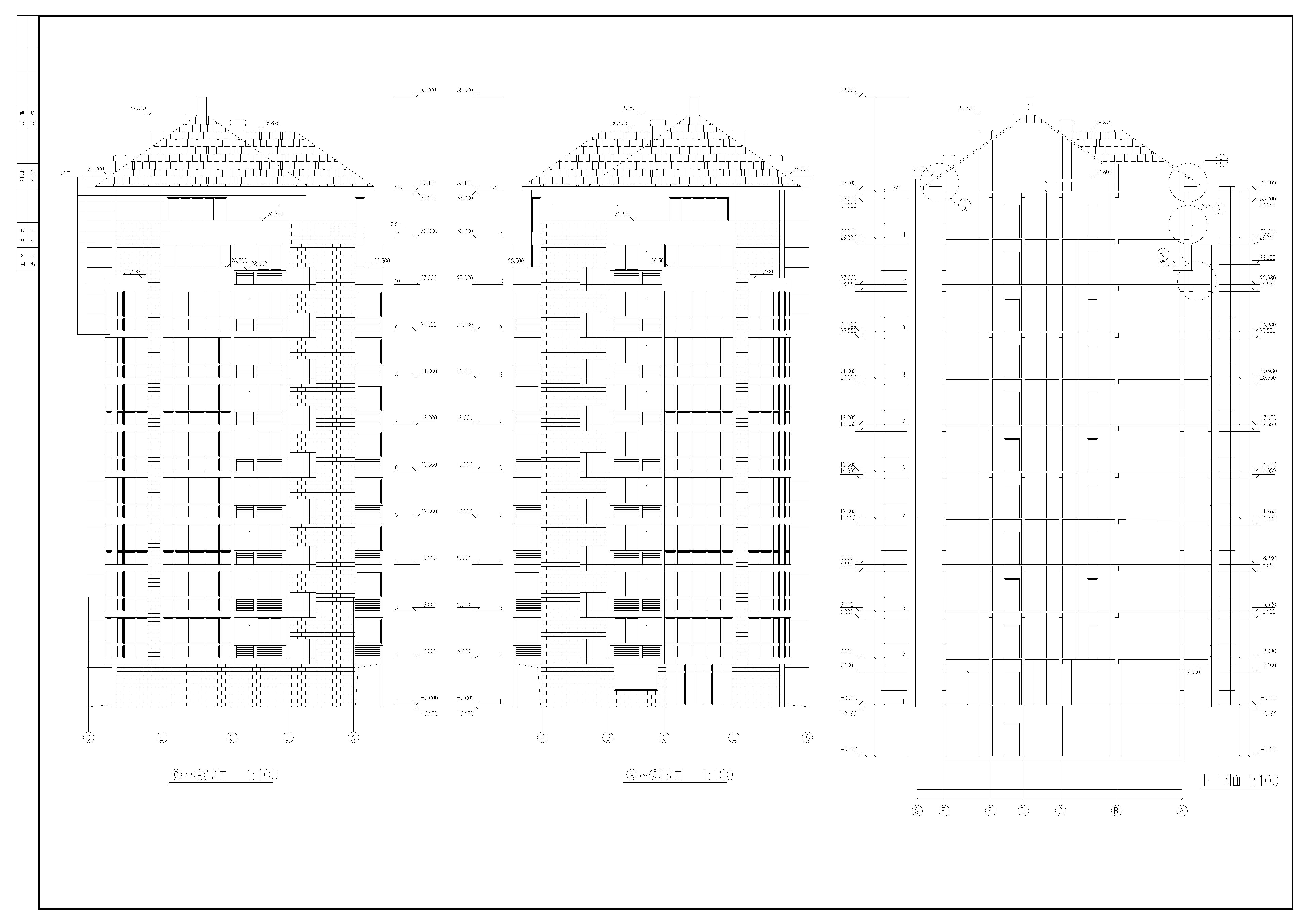 某住宅楼建筑设计图纸CAD