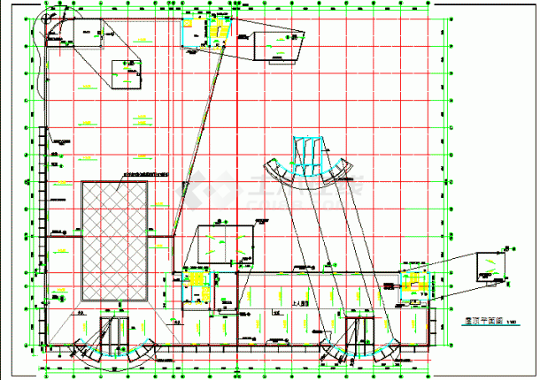 某市大型商业广场建筑CAD设计施工图纸-图一