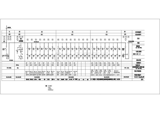 某地区大厦动力电气设计CAD施工图纸-图二
