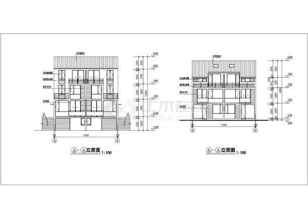某地三层小型居住楼房建筑设计图纸-图二