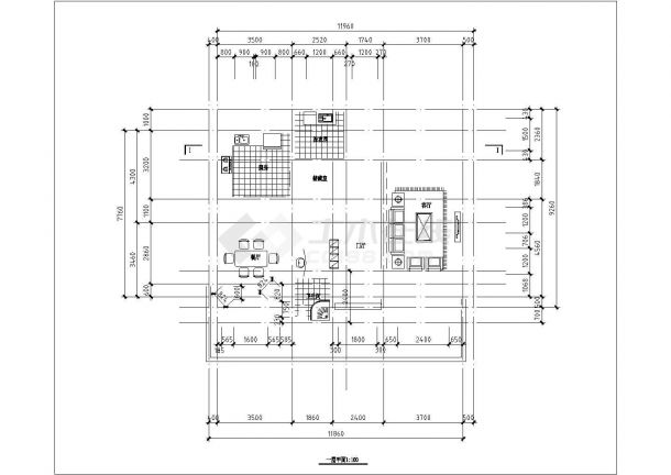 三层别墅自建房建筑设计施工图（11.86M*9.26M）-图六