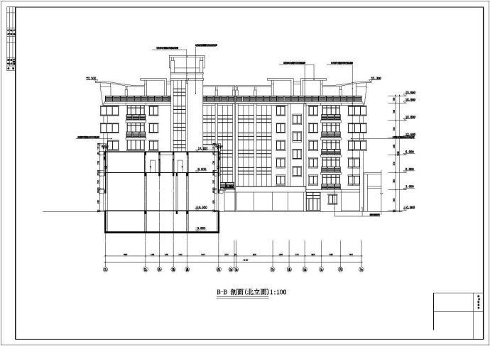 农贸市场建筑施工全套图纸（含说明）_图1