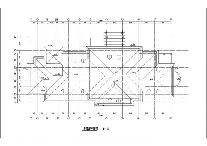 某小区公建会所建筑CAD设计图纸_图1