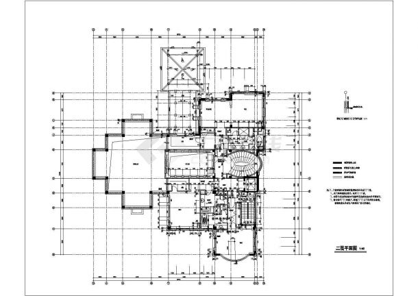某地三层豪华私人别墅住宅建筑设计图-图二