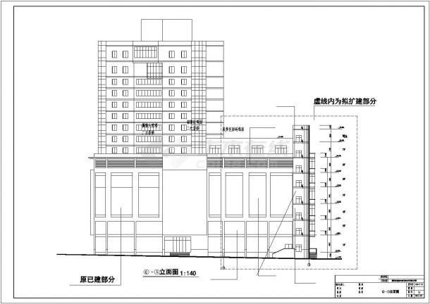 新东方百货大楼CAD建筑设计方案图-图一